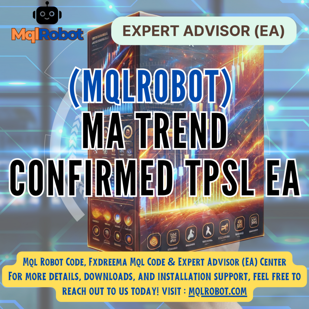 MQL4, Automated Trading, EA, Expert Advisor, Forex Robot, Trend Follow, Moving Average, Take Profit, Stop Loss, EURUSD, Fxdreema