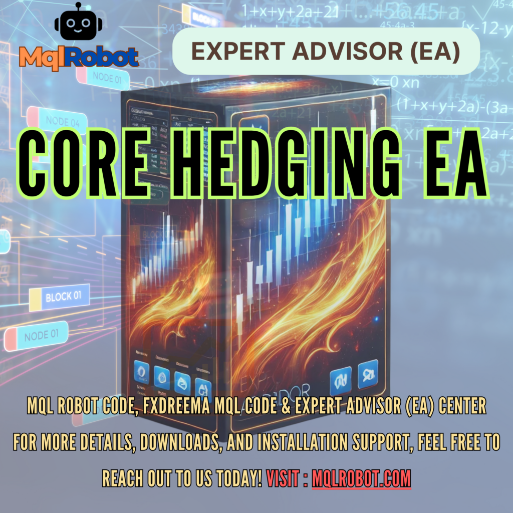 Core Hedging EA, Automated Trading, MQL4, Expert Advisor (EA), Hedging System, Moving Average (MA), Dynamic Lot, Autolot System, EURUSD, Forex Trading, Risk Management