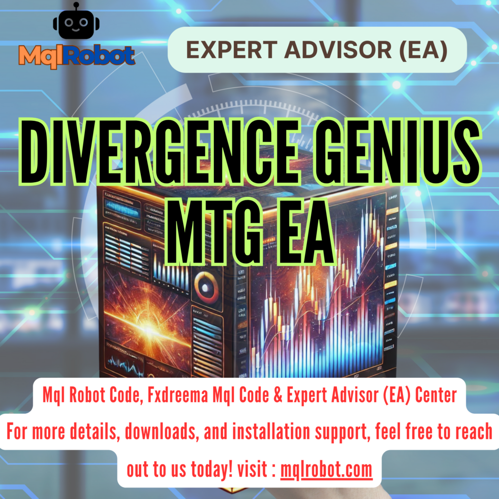 Divergence Genius MTG EA, Forex Trading, Expert Advisor, MQL4, MetaTrader 4, Divergence Strategy, Martingale System, Automated Trading, Risk Management, Trailing Stop