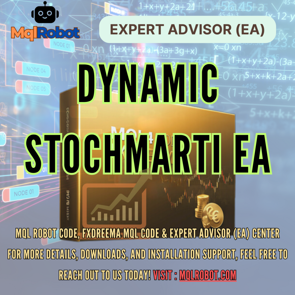 Dynamic StochMarti EA_ex4: ใช้ระบบ Martingale แบบ Dynamic ร่วมกับการวิเคราะห์สัญญาณจากอินดิเคเตอร์ Stochastic ในการหาแนวโน้มการกลับตัวในตลาด